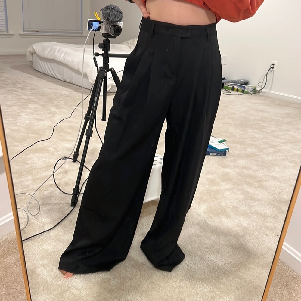 Yesstyle High Wasited Wide Leg Trousers